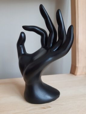 Black Hand Sculpture - Jewellery Hand